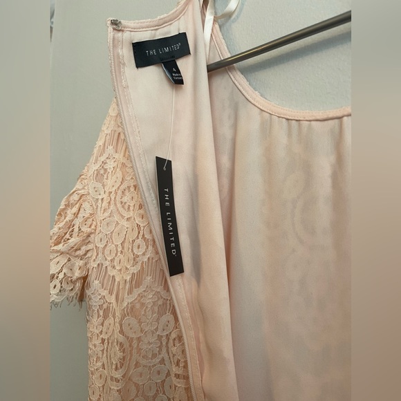 NWT peach lace dress sleeveless size 4 - Picture 4 of 4